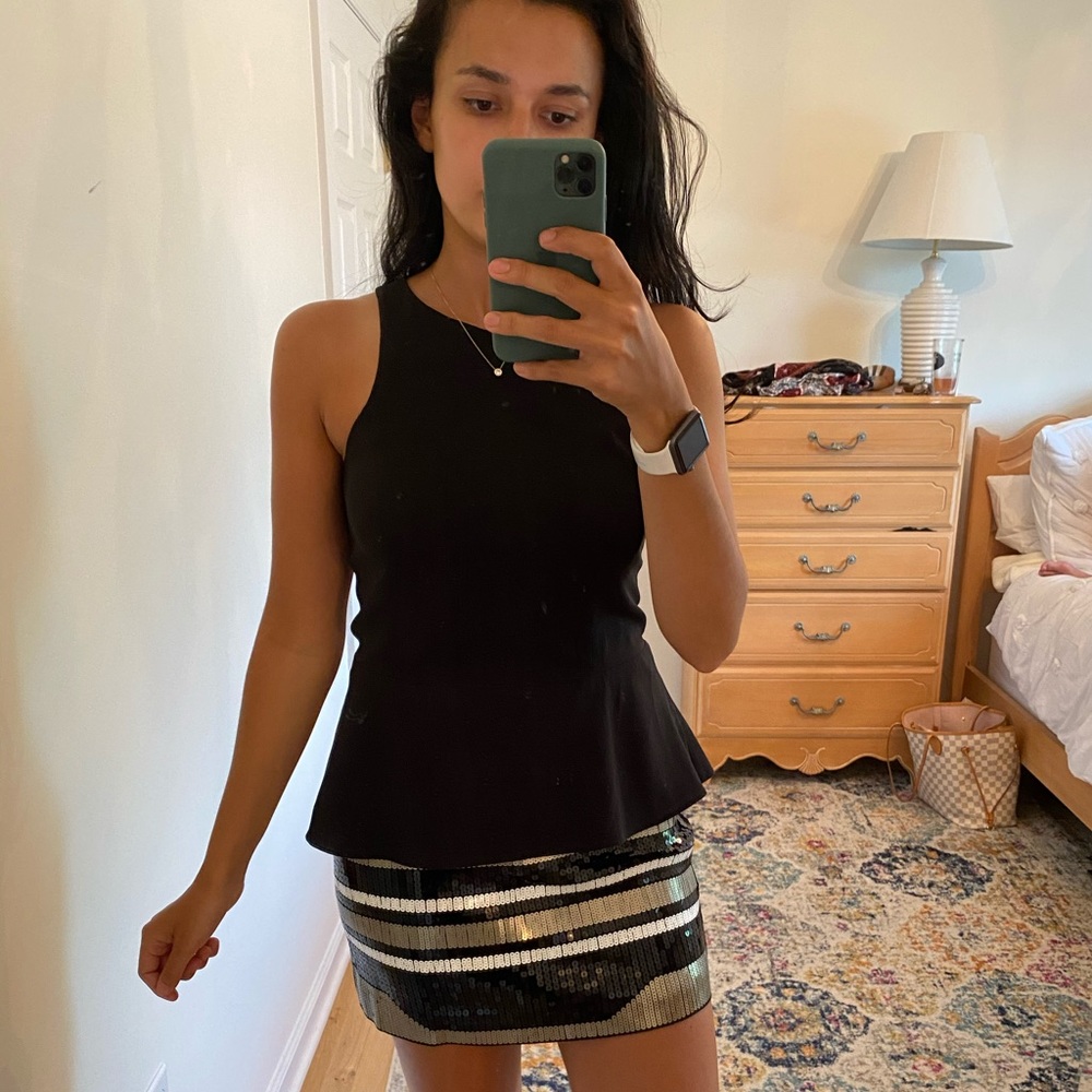 Express Black Peplum Top!